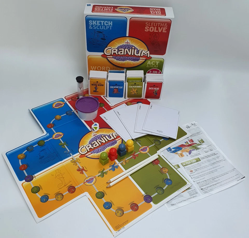 Cranium Family Board Game Sketching Word Puzzle Solving Acting Clay Hasbro 2009 - Image 2 of 4