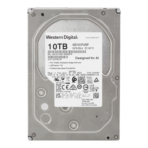 FESTPLATTE WD PURPLE PRO WD101PURP 10TB SATA III 7200/min 6Gbps 256MB 3.5" Zoll - Bild 7 von 9