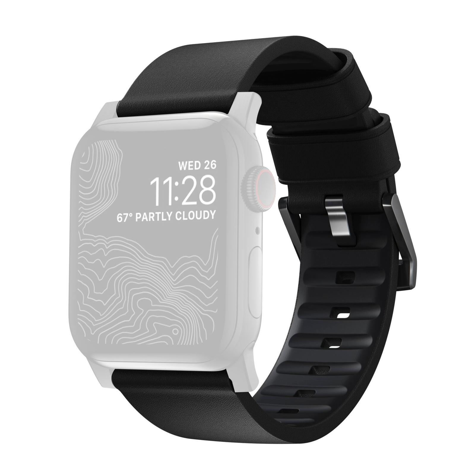 Ремешок Nomad Modern Blk Actv Lthr Connect Blk 42444549 ProV2 20090₽