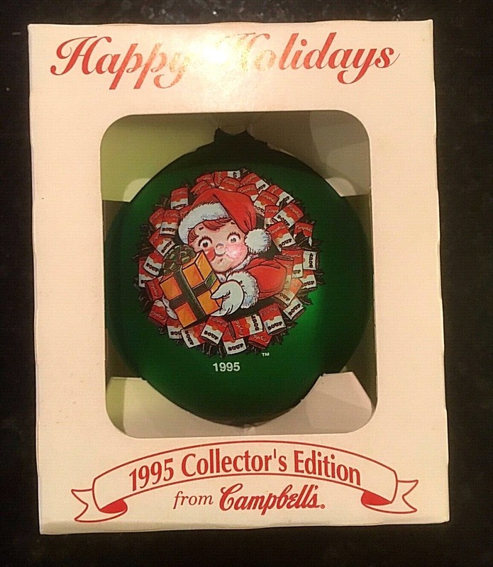 Campbell's Soup 1995 Happy Holiday Collectible Ornament 