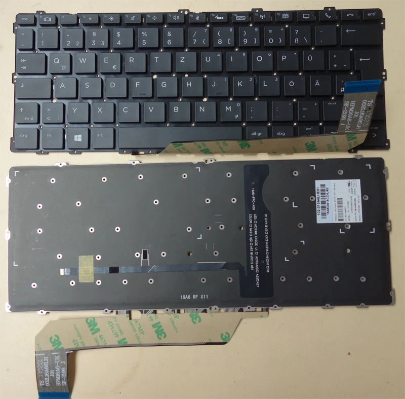 UNTERSCHIEDLICH Teclado HP EliteBook X360 1030 G3 Gen 3 teclado retroiluminado iluminación alemana