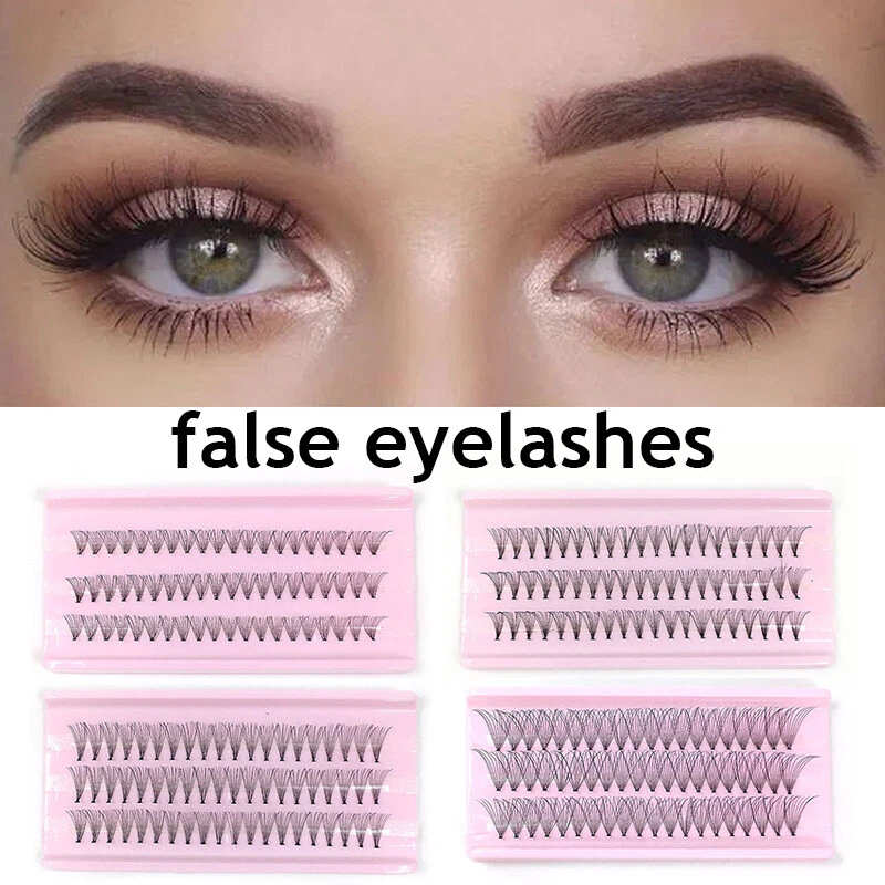 60 Cluster Individual Flare False Eyelashes Eye Lashes Cluster Party Makeup Kit