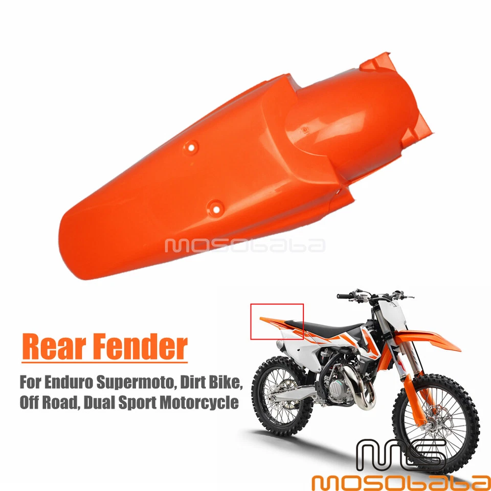 Orange Motorcycle Rear Fender For Honda CB200/350/400/450/500 CR125M CR250R CR60 - Image 2 of 4