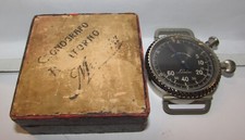 LEONIDAS Sganciabombe cronografo ritorno  militare WWII WAR con scatola Minerva