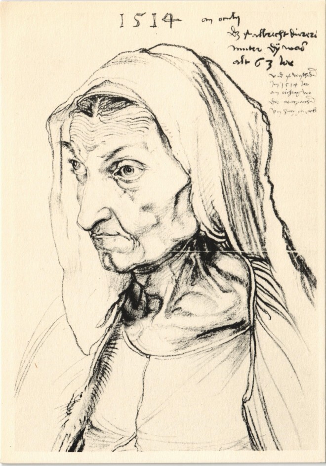 Ansichtskarte DDR Künstlerkarte ALBRECHT DURER Bildnis der Mutter 1970