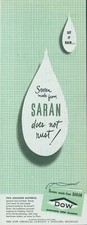 1948 Saran Screen Let It Rain Does Not Rust Dow Chemical Co Vintage Print Ad C11