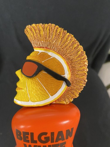 SHOCK TOP BELGIAN WHITE Beer Tap Handle 12" Tall Mohawk Guy FREE SHIP - Picture 18 of 18