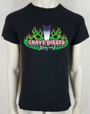 SFX black Gravedigger short sleeve 100% cotton graphic t-shirt 2000 adults Small