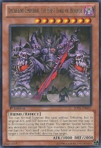 Archfiend Emperor, the First Lord of Horror - JOTL-EN031 - Rare - 1st Edition x3