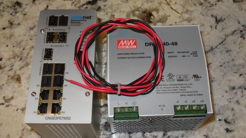 ComNet 8 Port Ethernet Switch inklusive 48V DRP-240 Netzteil - Bild 5 von 8