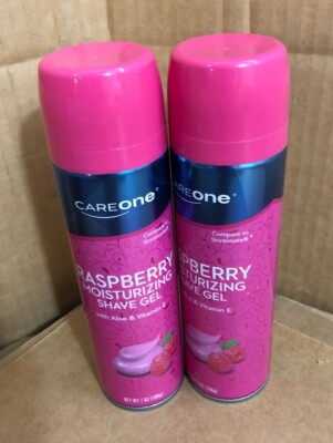Careone Raspberry Moisturizing Shave Gel w/ Aloe & Vitamin E 7-oz (Lot of 2) **