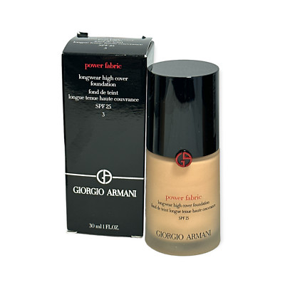 Giorgio Armani Power Fabric Longwear High Cover Foundation SPF 25 1oz. YOU PICK!