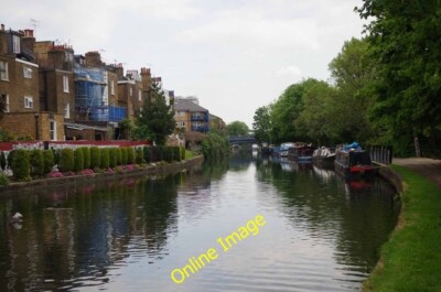 Foto 6x4 Ein ruhiger Tag auf der Grand Union Kensal Stadt Nicht viel Aktivität bis c2014