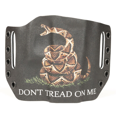 Smith & Wesson - OWB Slotted Gun Holster - Optic Ready - Don't Tread on Me Black
