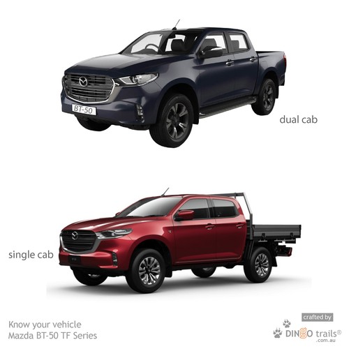 Fit Mazda BT-50 TF XT (Oct20-Now) REAR Premium Tough Neoprene Seat Cover - Picture 10 of 10
