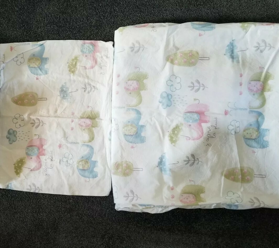 Set federe e copripiumino elefante per bambini