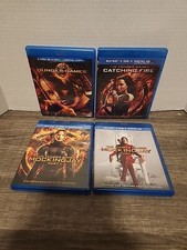Hunger Games Blu-ray Lot of 4 Hunger Games, Catching Fire, Mockingjay Part 1 2