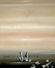 YVES TANGUY Surrealism Art Poster or Rolled Canvas Print "The New Nomads"
