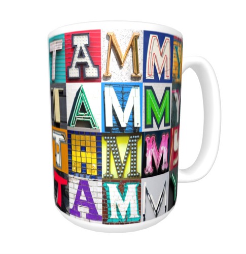 TAMMY / Taza de café con el nombre en fotos de letras de letrero - Imagen 3 de 3