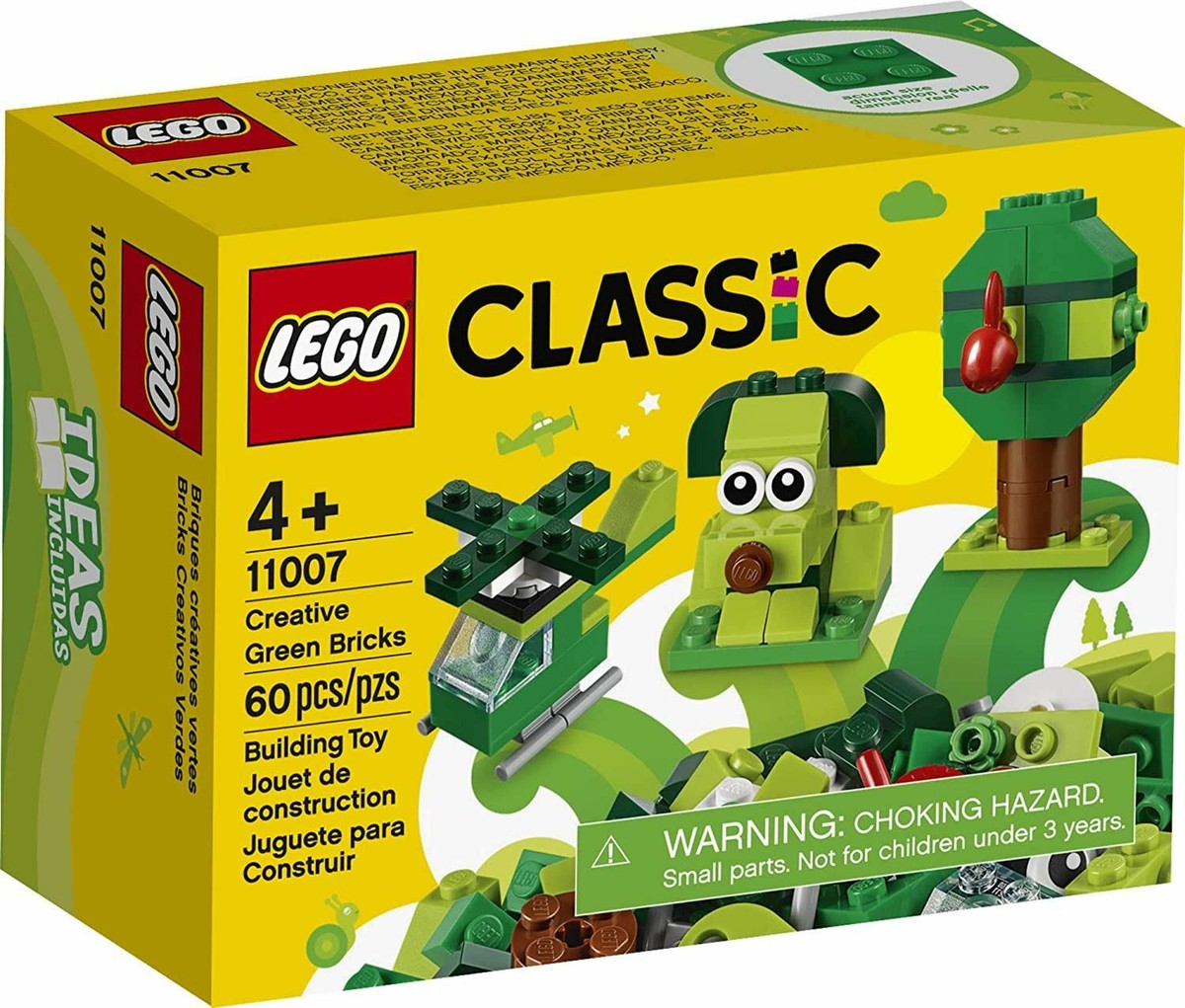 LEGO Classic Creative Green Bricks 11007 Building Toy Starter Set