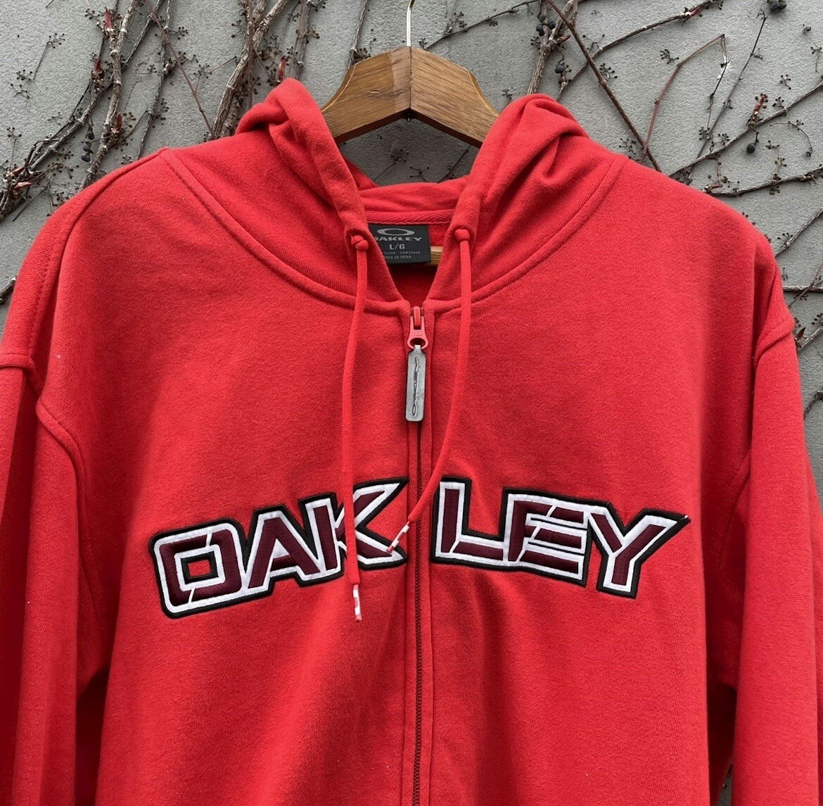 Vintage Oakley Big Embroidered Logo Zip Hoodie | eBay