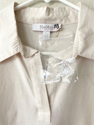 MAX MARA LEISURE Rimmel Cotton Shirtdress size M - Picture 9 of 12