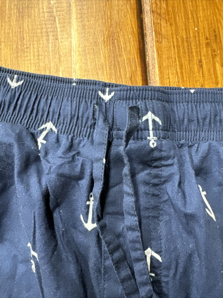 NAUTICA Ropa de Dormir MEDIANO Pijama Pantalones de Salón Blanco Estampado de Ancla Azul Marino Pantalón Foto 3 de 4