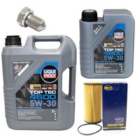MotoröL Set 4600 5W-30 Liqui Moly + ÖLfilter Sh 4079 P FüR Vw Golf Vii