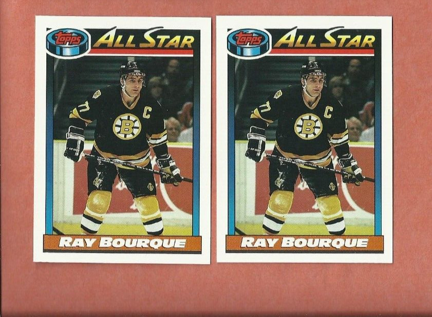 1991-92 TOPPS RAY BOURQUE ALL-STAR CARD #261 LOT BOSTON BRUINS