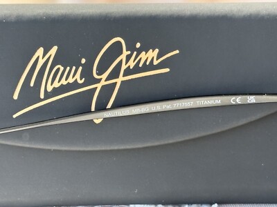 Maui Jim Nautilus MJ 544 2M Black Titanium Frame Grey Polarized