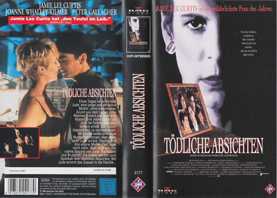 Tödliche Absichten - Jamie Lee Curtis, Peter Gallagher, Joanne Whalley - (VHS Ca