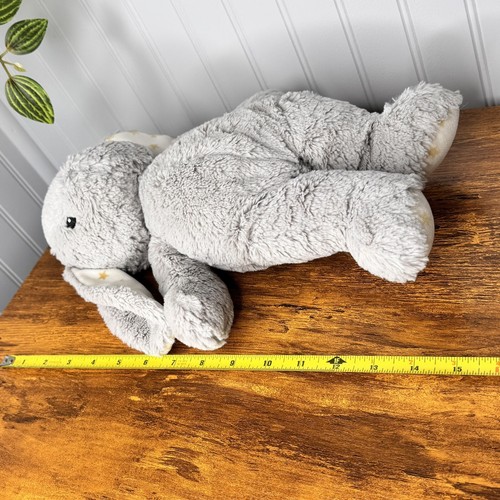 Cloud-B Dreamy Hugginz Gray Bunny Rabbit Plush Soft Toy White Ears Gold Star 14" - Picture 8 of 8