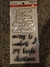 Recollections Christmas Clear Stamps  Dies Christmas Words