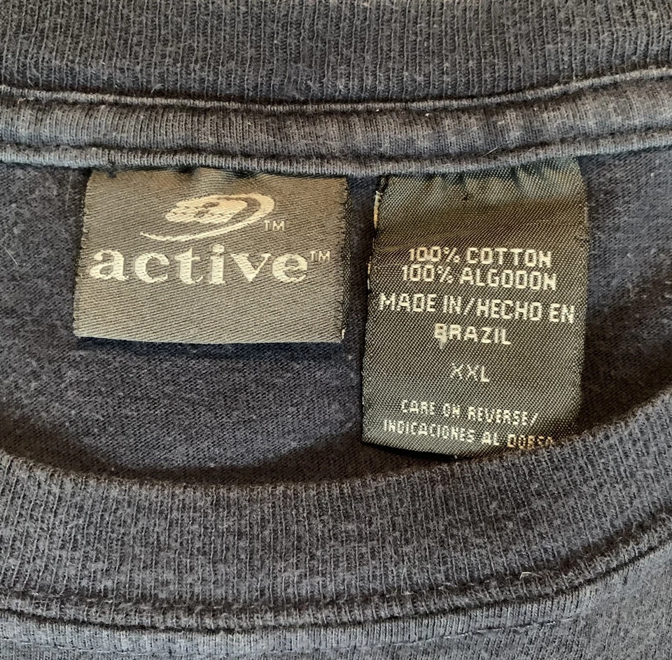 Vintage Dallas Mavericks Shirt Mens XXL Blue Center Logo Spell Out Faded Tee Y2K - Image 4 of 4