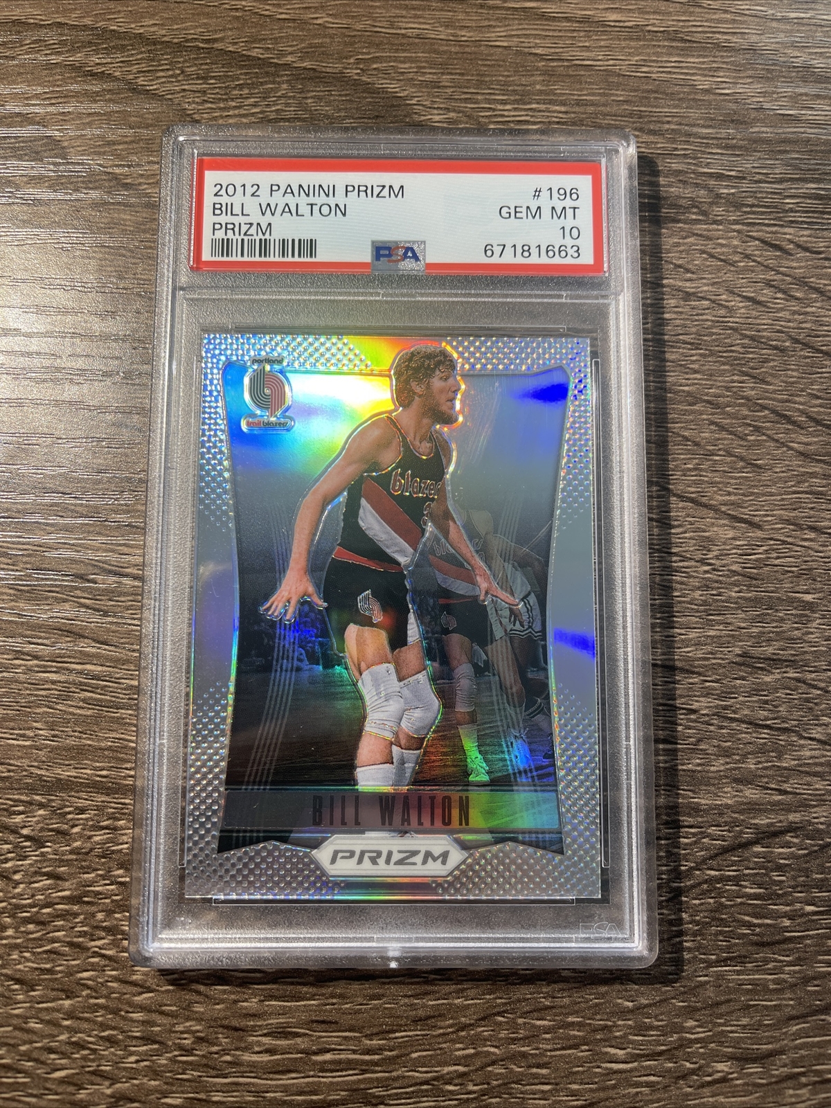 2012-13 Panini Prizm Silver Prizm Bill Walton #196 HOF PSA 10 GEM MINT POP 7