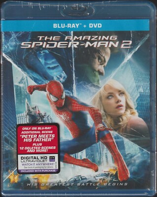 The AMAZING SPIDER-MAN 2 – BLU-RAY DVD MOVIE NEW, FACTORY SEALED