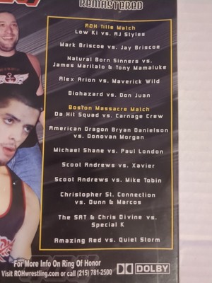 スポーツ・フィットネス ROH Honor Invades Boston 2002 DVD スポーツ・フィットネス AEW WWE DVD ROH Honor Invades Boston