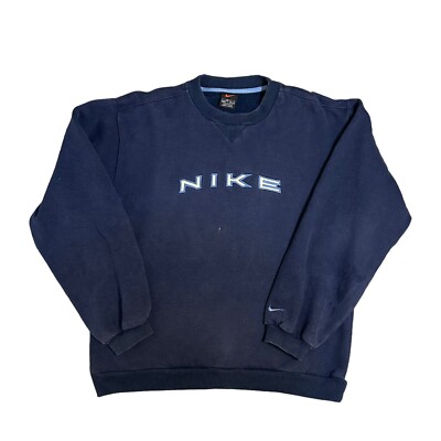blue nike jumper vintage