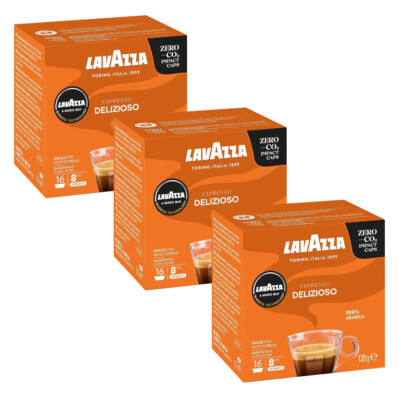 3 x Lavazza A Modo Mio Espresso Delizioso 16 Caps