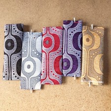 Retro Eye Geometric Chenille Upholstery Fabric For Cushions & Curtains Per Metre