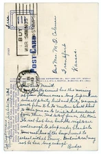 *100th Bomb Group- WWII Postcard B 17 BOMBER PLANE GUNNER - OUR GAL SAL* -7