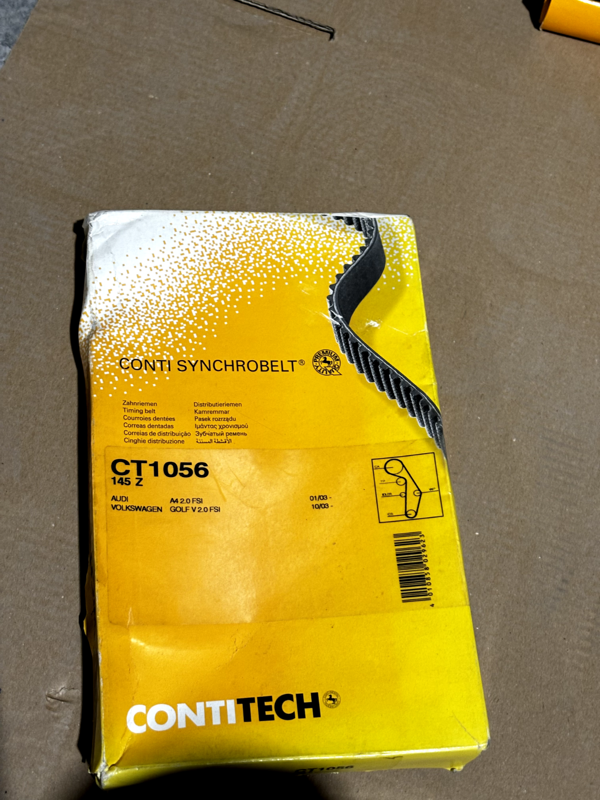 CT1056 CONTINENTAL CTAM Timing Belt for AUDI,VW