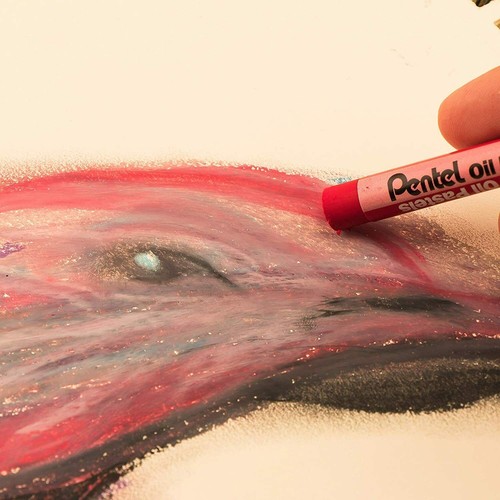 Pentel Oil Pastels Rich Bright Smooth Blend Vivid Colours - Pack 12 - Picture 6 of 10