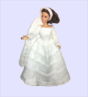KNITTING PATTERN 204: BARBIE PRINCESS, 11-12" DOLL: BRIDE, DRESS AND VEIL | eBay KNITTING PATTERN 204: BARBIE PRINCESS, 11-12" DOLL: BRIDE, DRESS AND VEIL | eBay