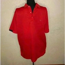 Callaway Golf Men's dry-fit red short sleeve 3 button golf polo shirt sz M