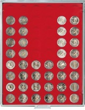 LINDNER M&uuml;nzbox 2154 Standard f&uuml;r 54 x 2 Euro lose M&uuml;nzen bis max. 25,75 mm