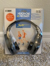 Vintage AM/FM Coby Headphone Receiver CX-20 Sport