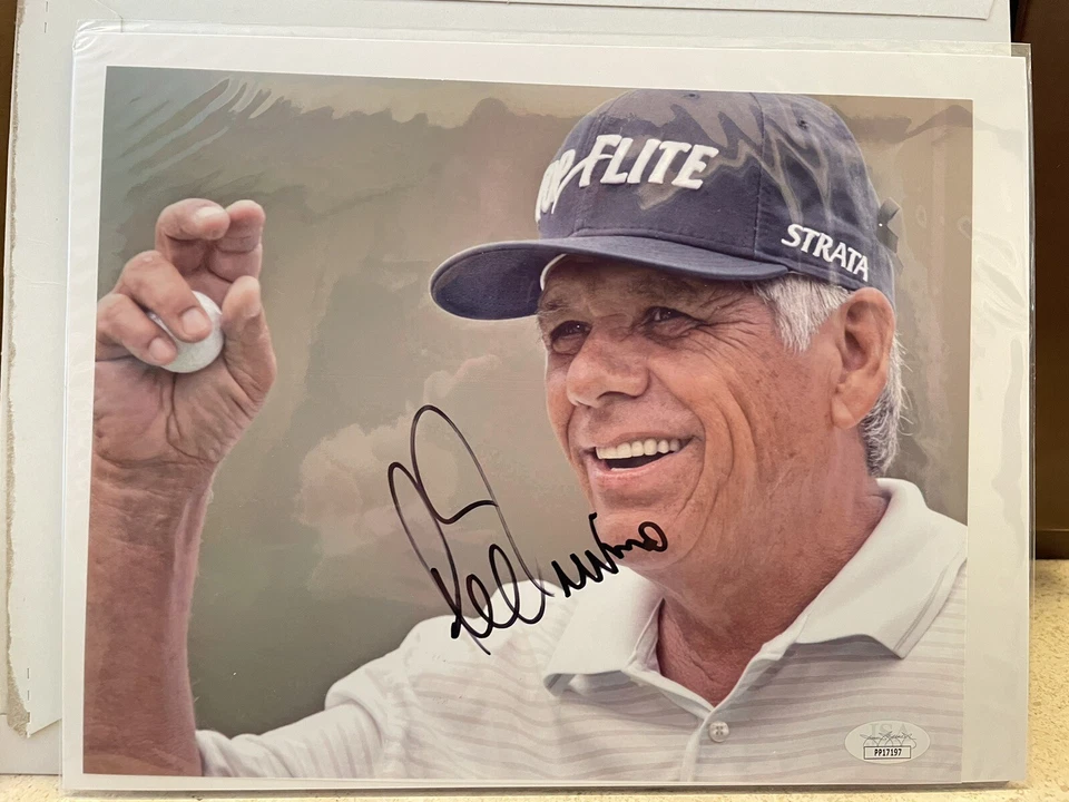 Foto firmada autografiada por Lee Trevino de 8x10 Golf PGA CERTIFICADO DE AUTENTICIDAD JSA Foto 2 de 4