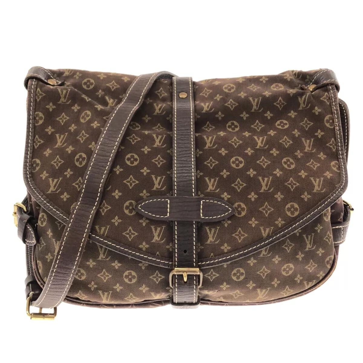 Louis Vuitton Louis Vuitton Saumur 30 Ebene Brown Monogram Mini Lin