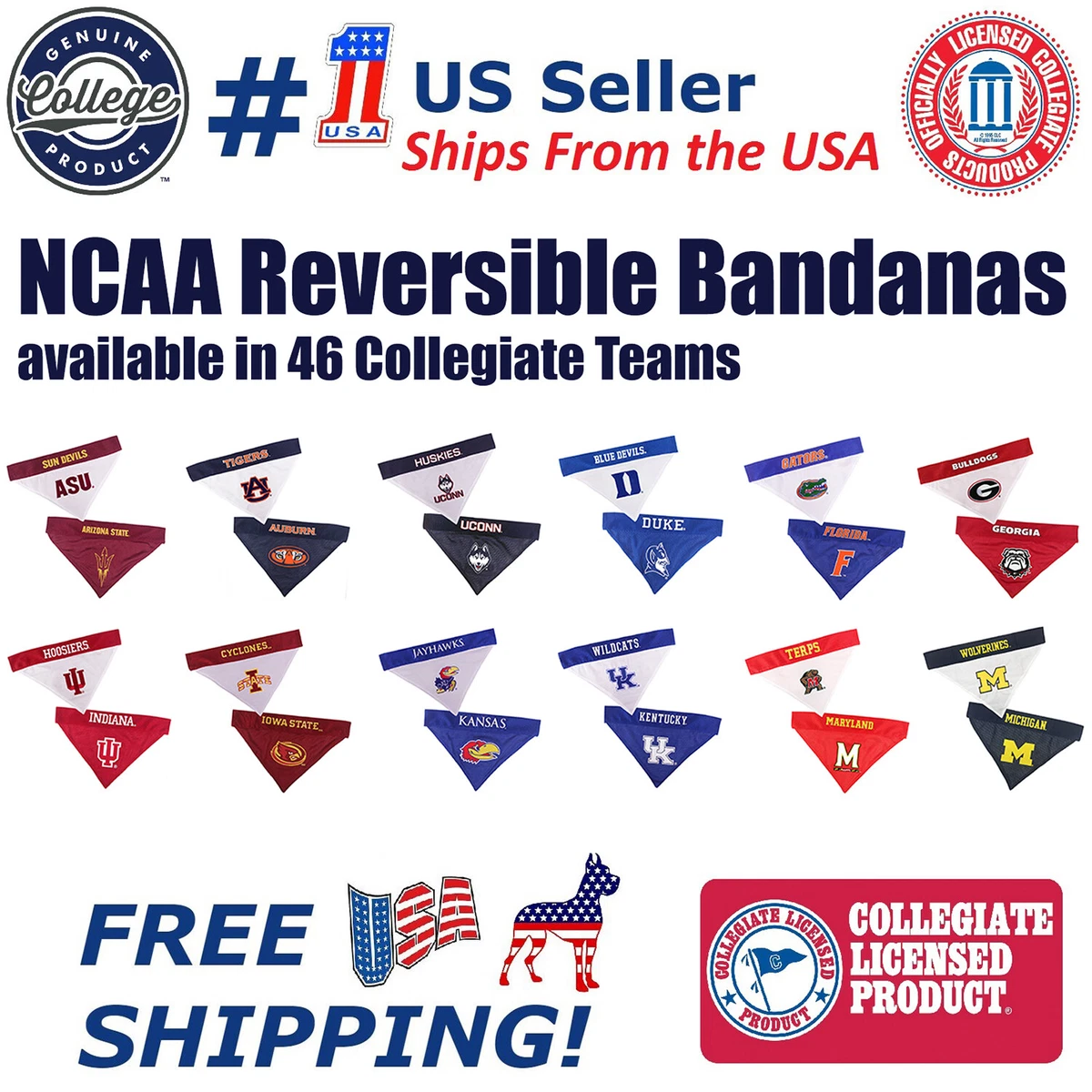 Asu top dog bandana